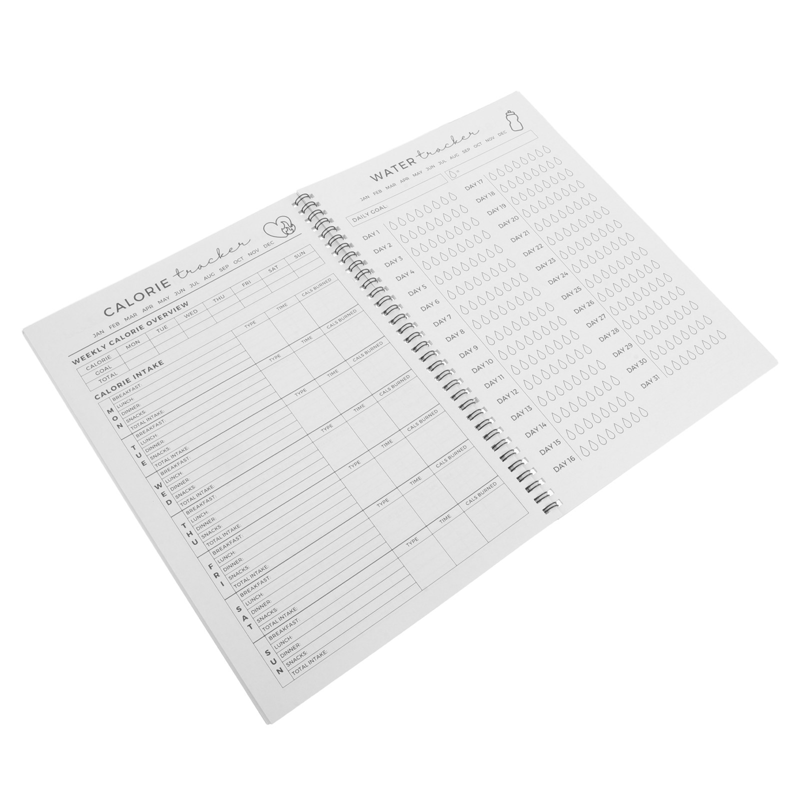 Nutrition In Fitness - Fitness Planner Fitness Workout Journal 11.7x8.5