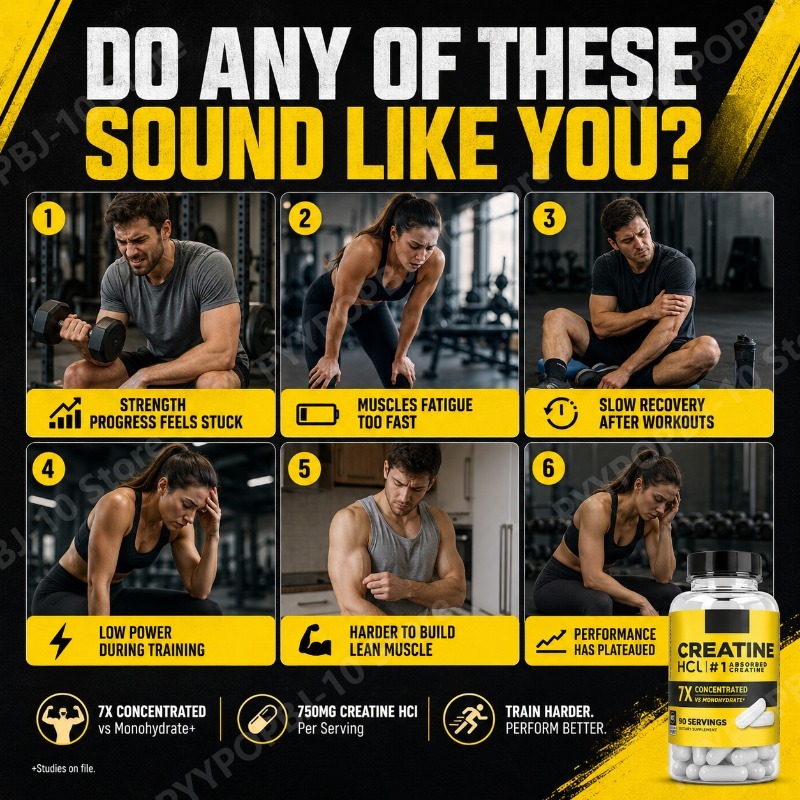 Creatine HCl 750mg 90 Capsules - Nutrition In Fitness recension och pris