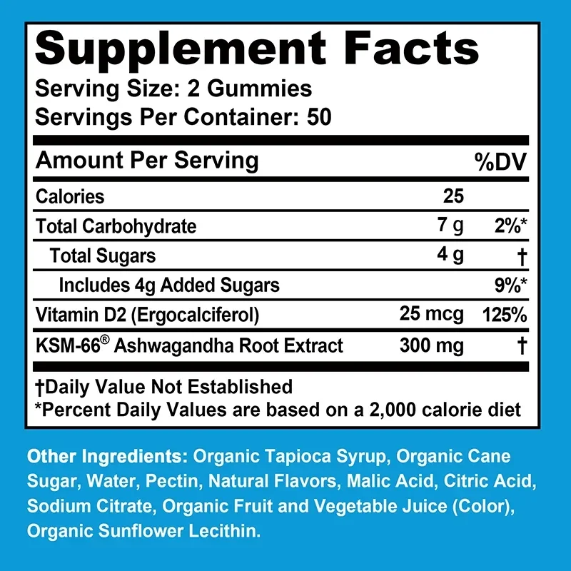 Ashwagandha Gummies - Muscle R - Ashwagandha Extract Root recension och pris