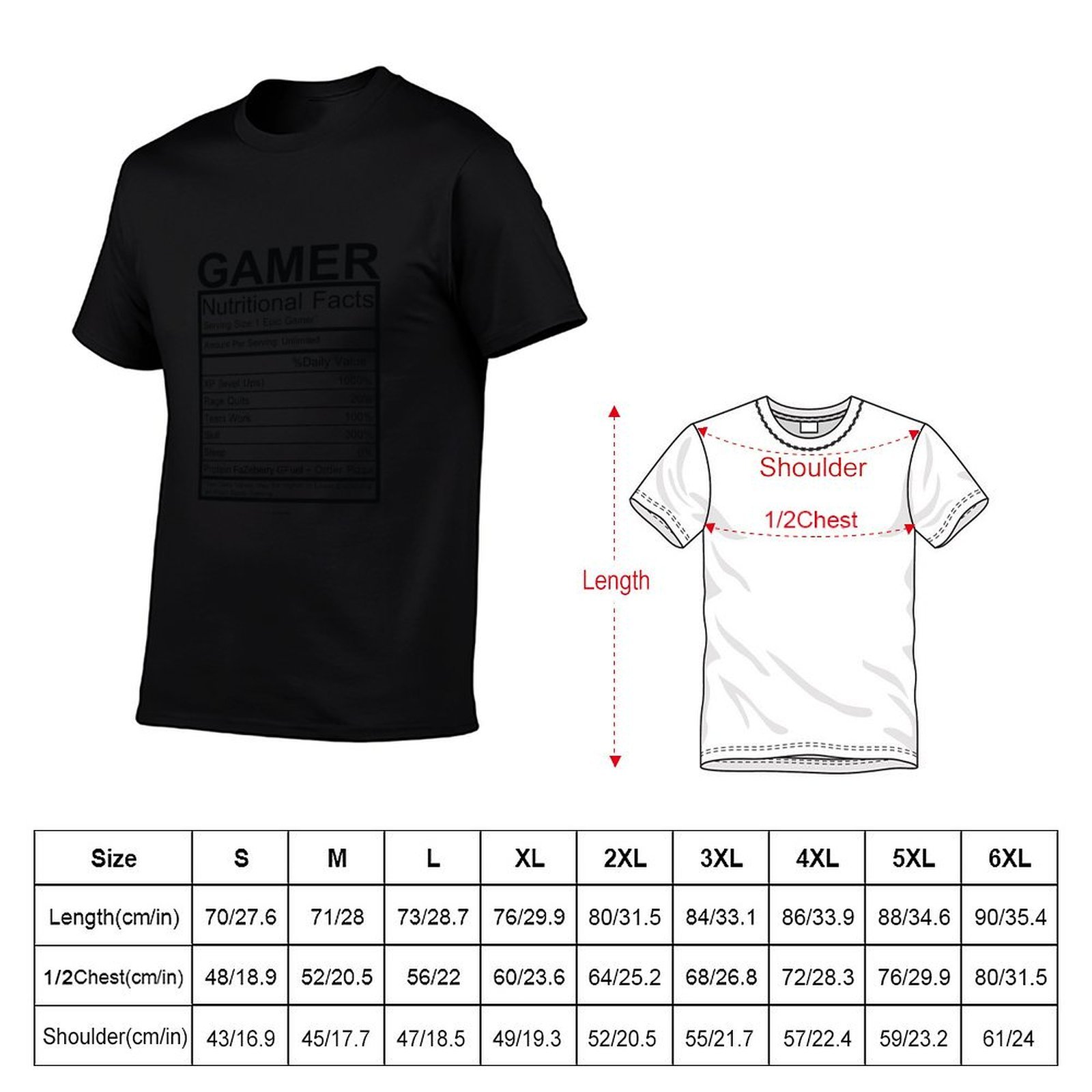 Gamer Nutritional Facts Chart  - Nutrition In Fitness recension och pris