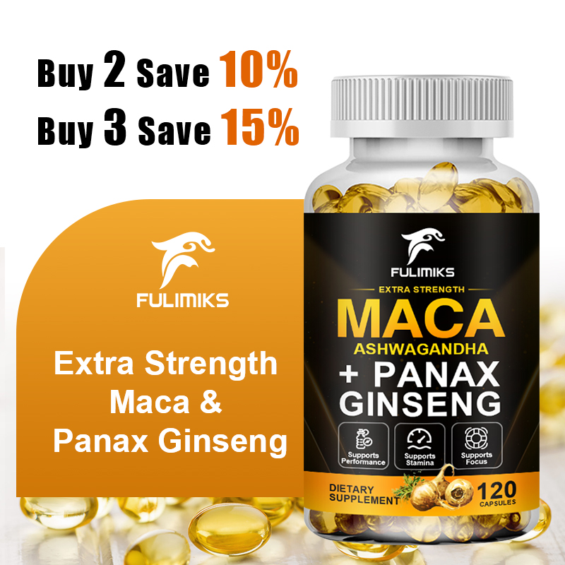Triple Maca Blend with Ginseng - Ashwagandha Extract Root recension och pris