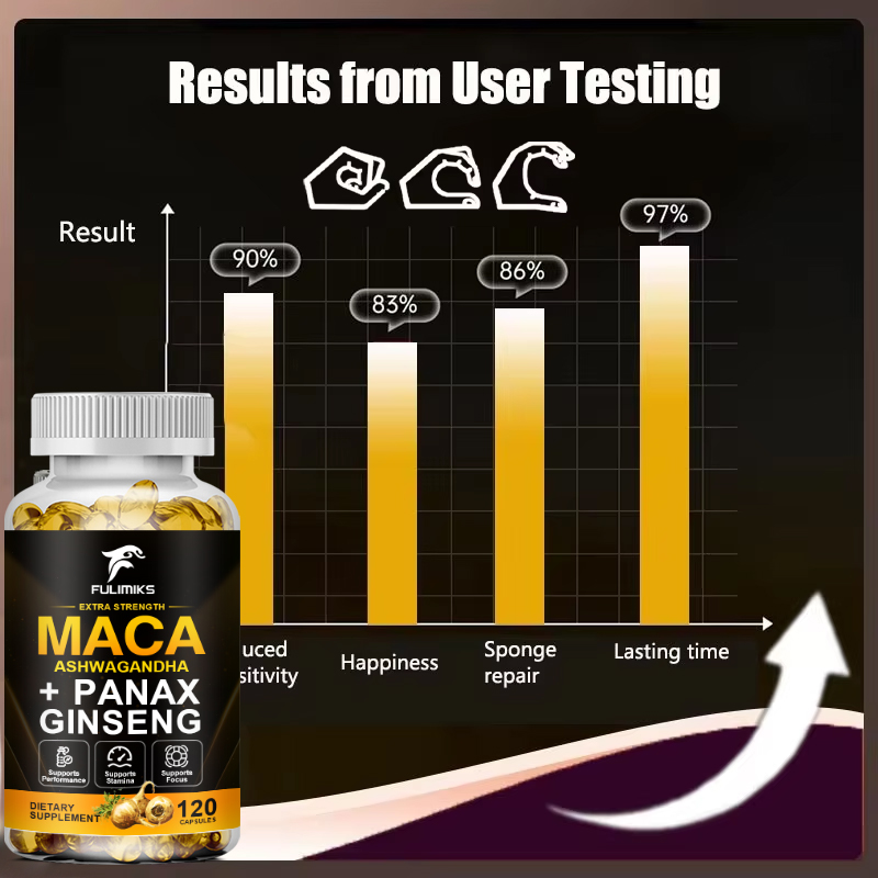 Triple Maca Blend with Ginseng - Ashwagandha Extract Root recension och pris