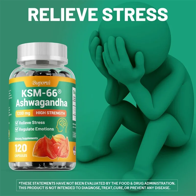 KSM-66 Ashwagandha 1200 Mg Veg - Ashwagandha Extract Root recension och pris