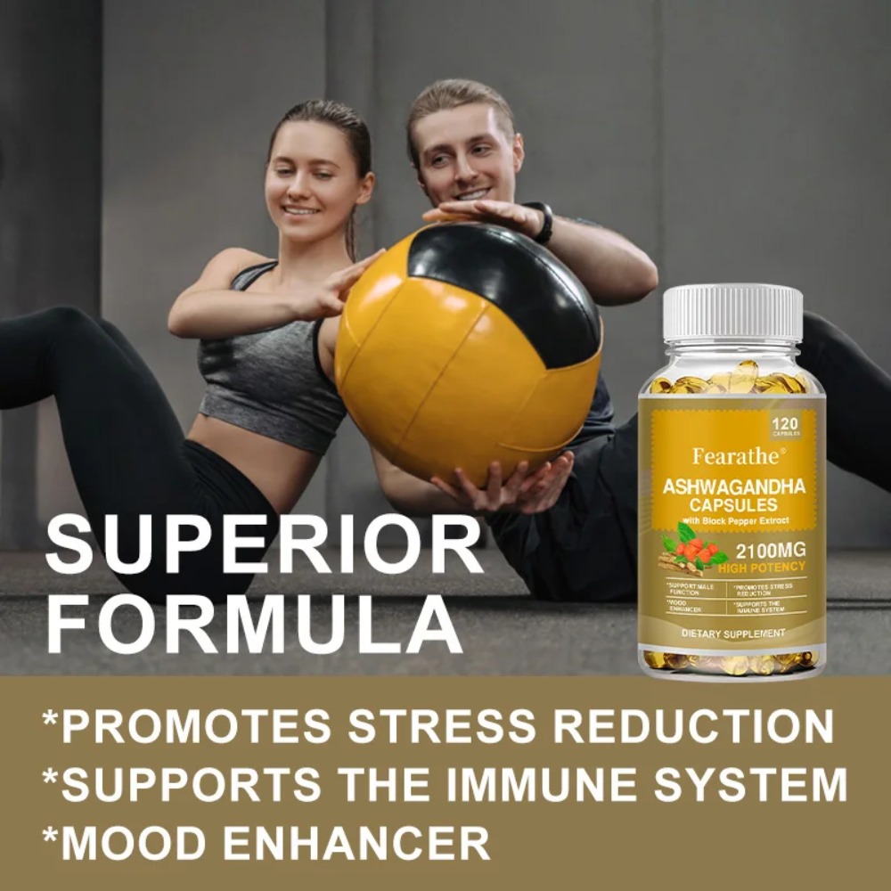 Ashwagandha 2100mg Capsules, w - Ashwagandha Extract Root recension och pris