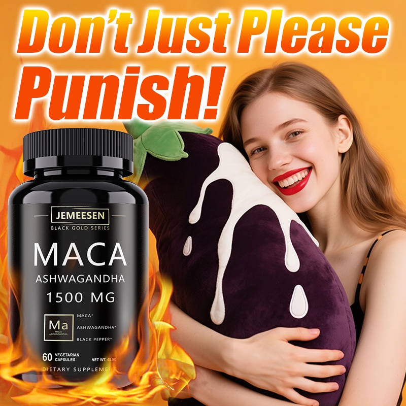 JEMEESEN - Maca Root Capsules  - Ashwagandha Extract Root recension och pris
