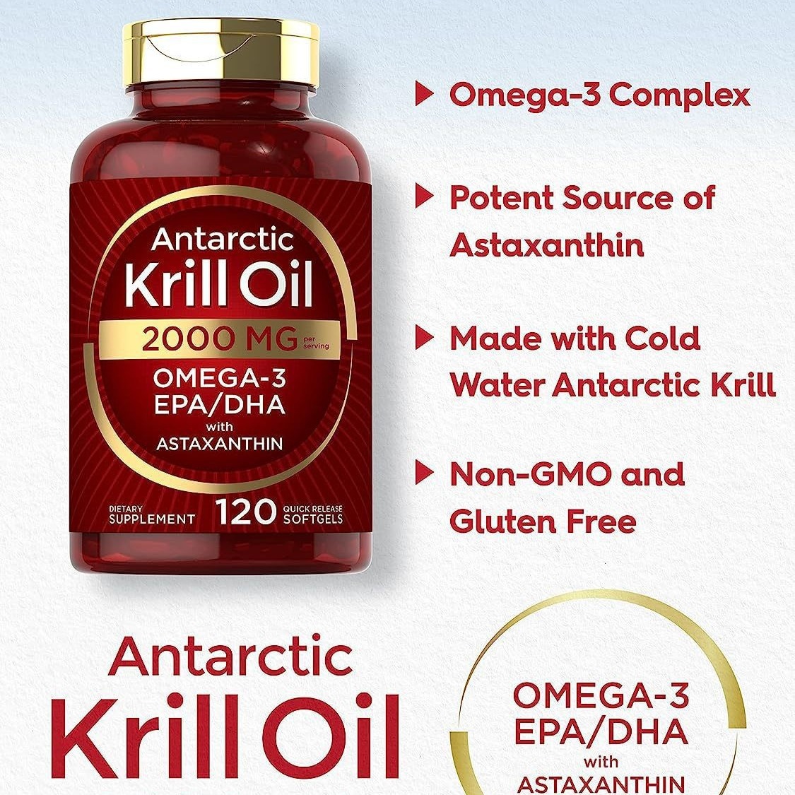 Krill oil soft capsules supple - Nutrition In Fitness recension och pris
