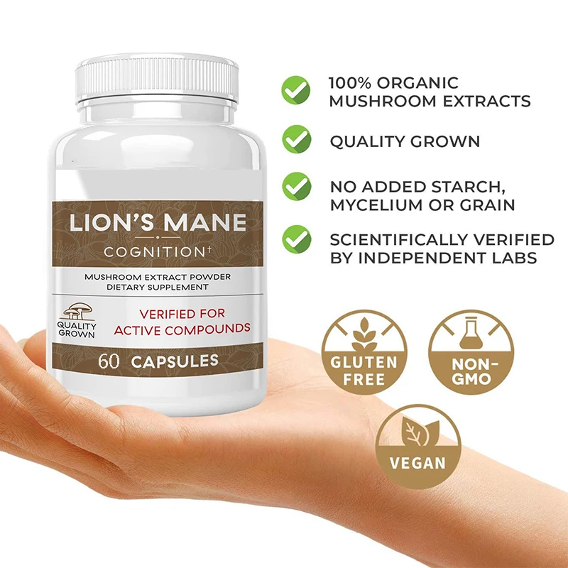 Lion Mane Ganoderma Mushroom C - Lion Mane Mushroom recension och pris